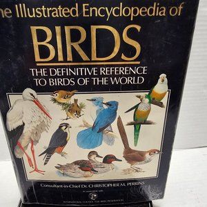 The Illustrated Encyclopedia BIRDS World DR Christopher Perrins History Book 90s